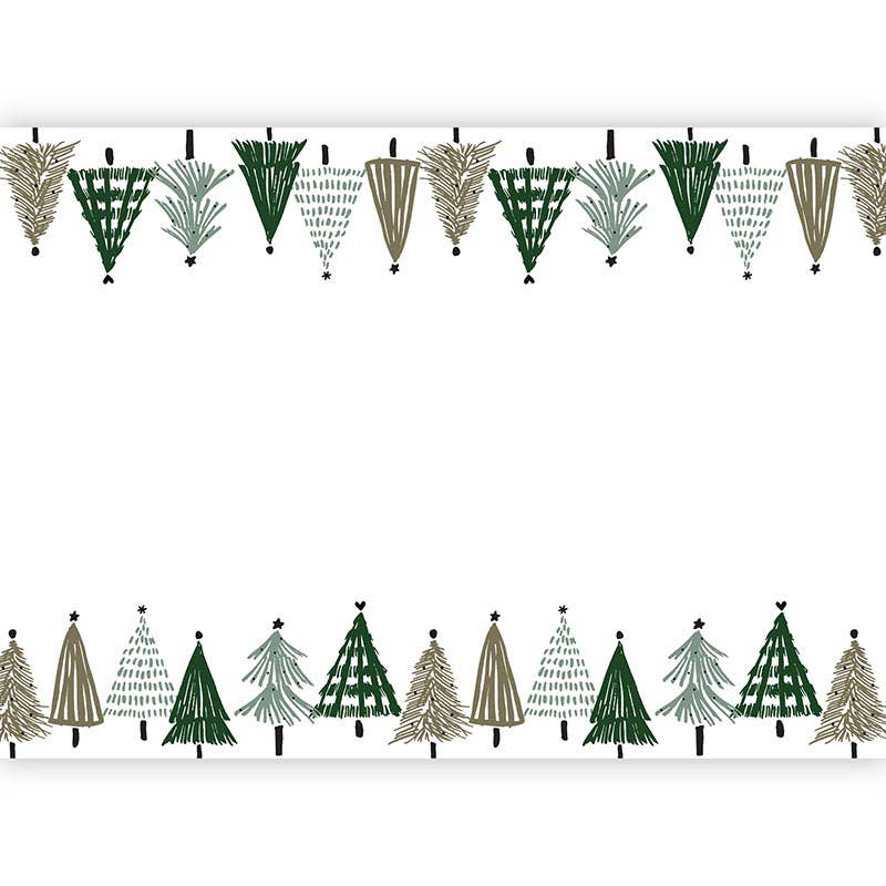 Paper Table Runner - Trees