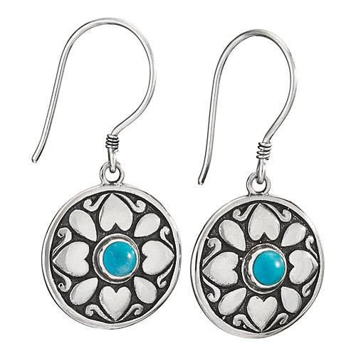 Full Circle Turquoise Love Earring - The Silver Dahlia