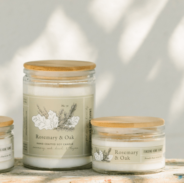 Rosemary & Oak Candle - The Silver Dahlia