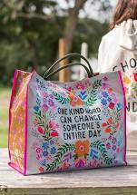 Anytime Tote One Kind Word - The Silver Dahlia