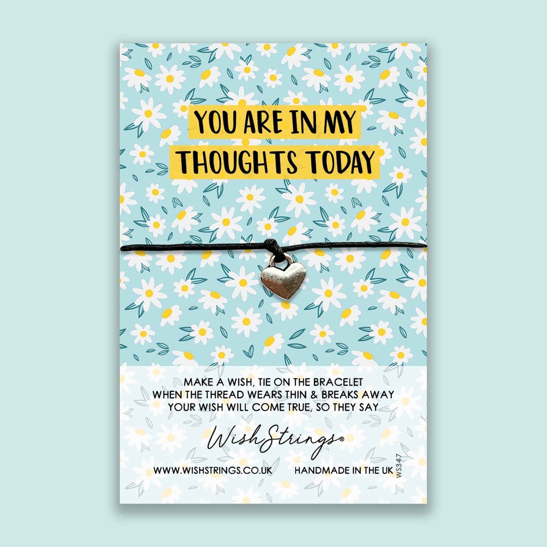 You Are in My Thoughts Wish Bracelet - The Silver Dahlia