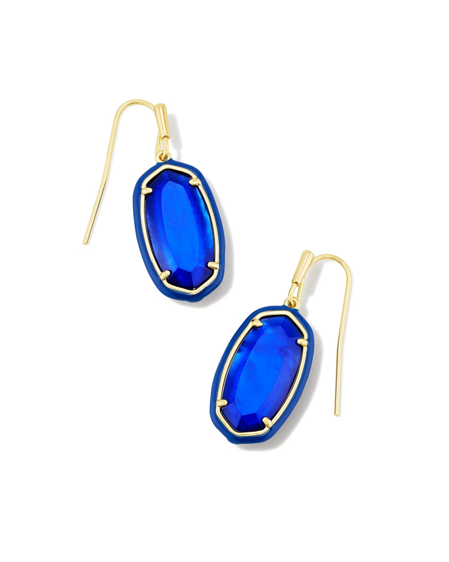 Dani Enamel Frame Drop Earrings