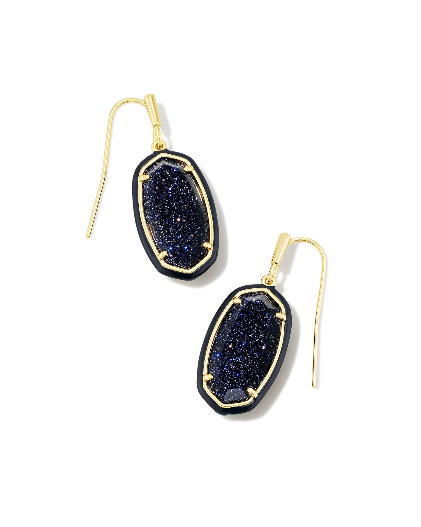 Dani Enamel Frame Drop Earrings