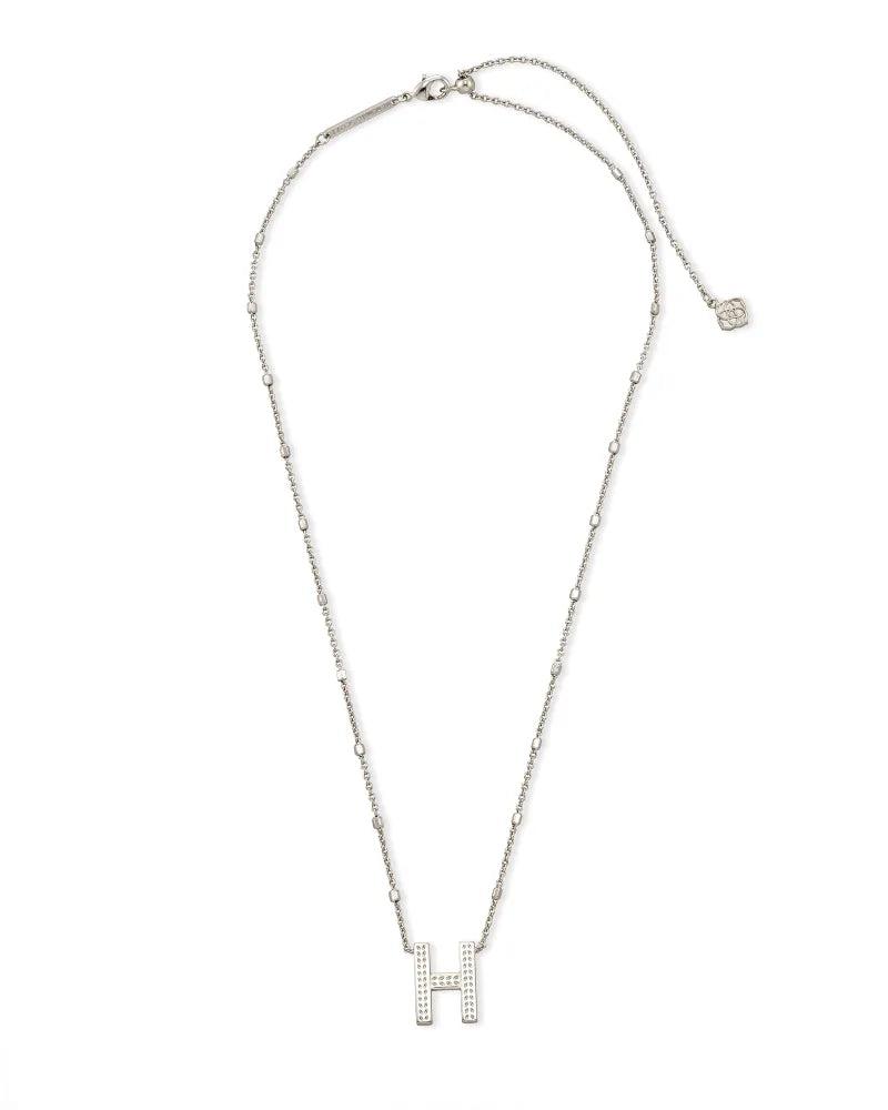 Letter Pendant Necklace - The Silver Dahlia