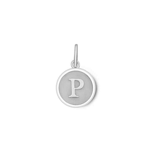 Initial P Pearl Mini - The Silver Dahlia