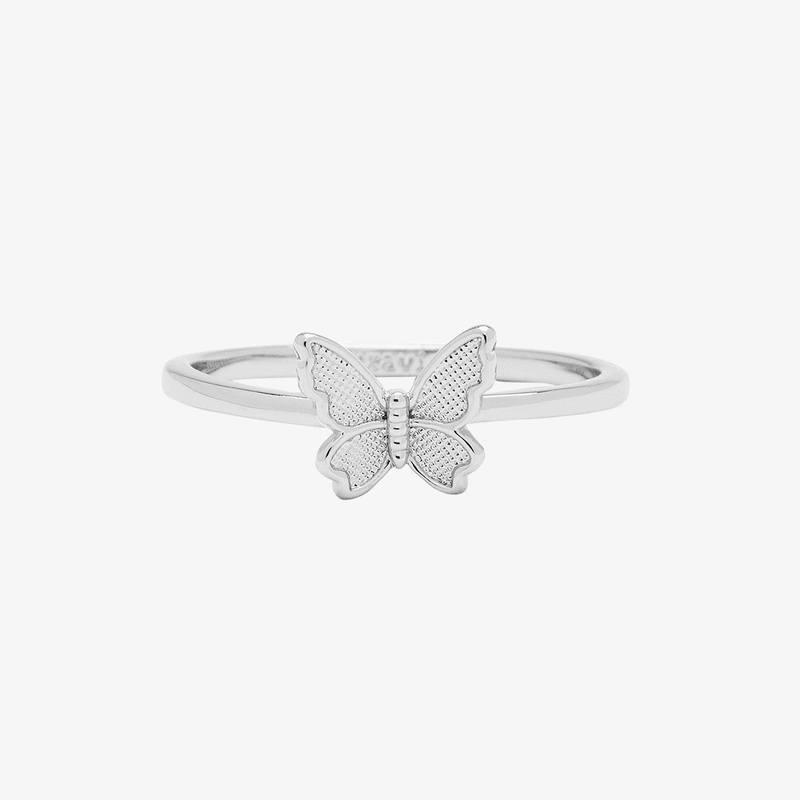 Butterfly in Flight Ring - The Silver Dahlia