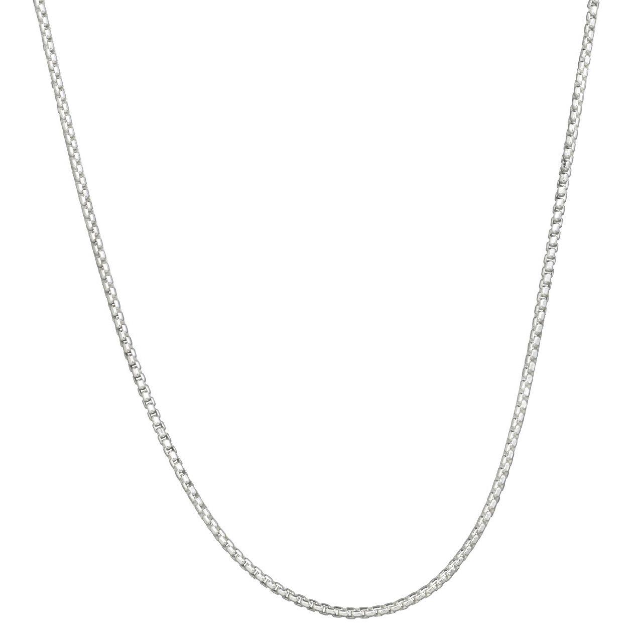 Rounded Box Chain 2mm 16" - The Silver Dahlia