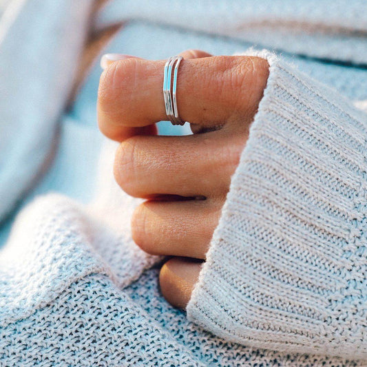 Delicate Stacked Ring - The Silver Dahlia