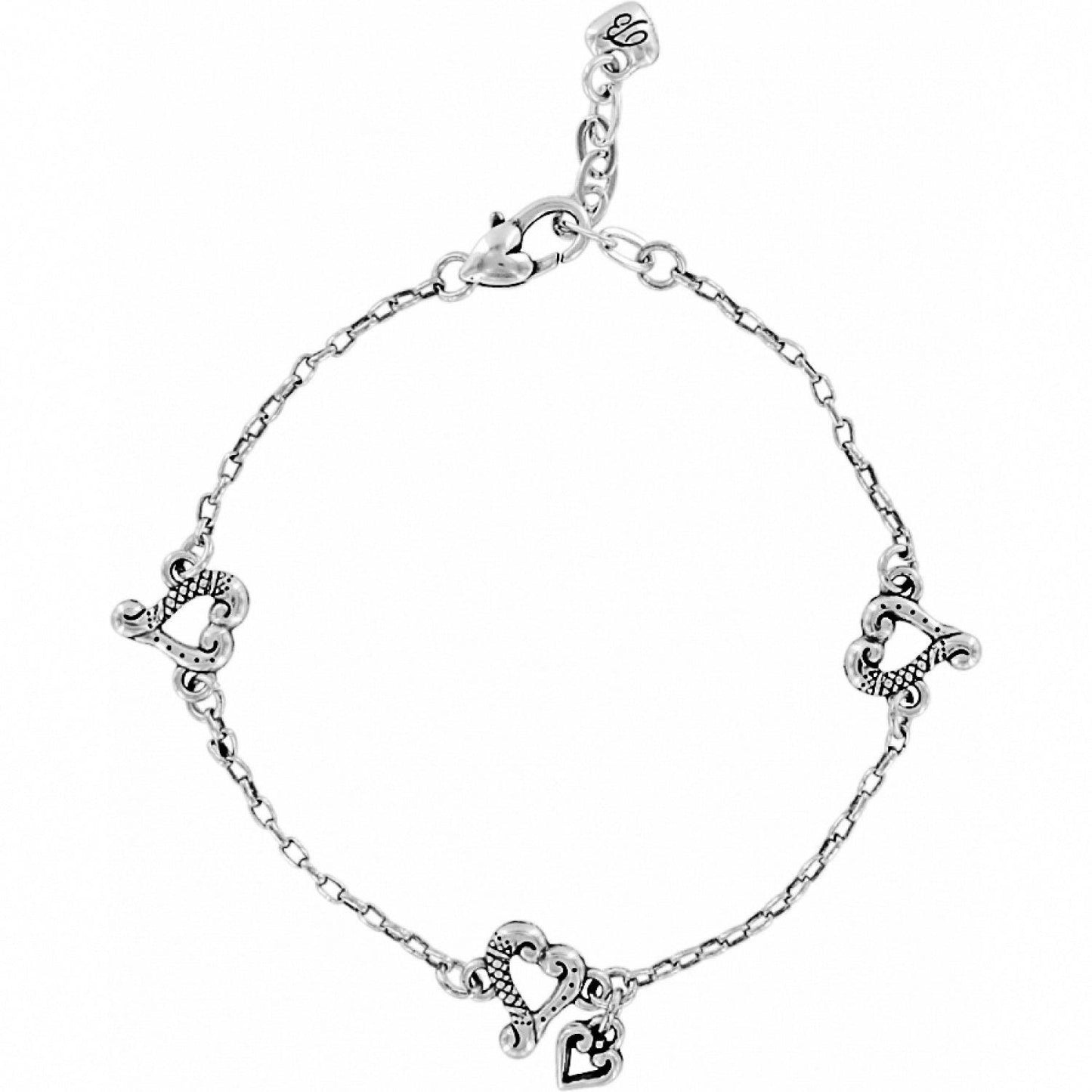 Tuscan Heart Anklet - The Silver Dahlia