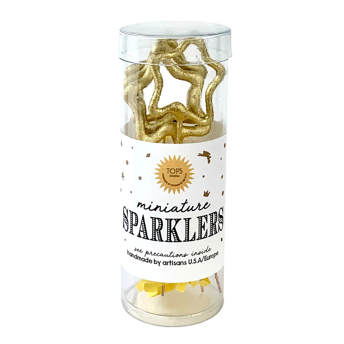 Mini Gold Sparklers in Tube - The Silver Dahlia