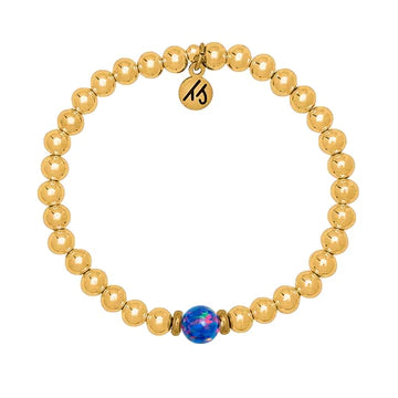 Gold Filled Cape Bracelet Indigo Opal - The Silver Dahlia