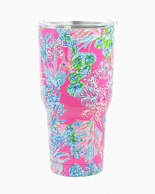 Stainless Steel Insulated Tumbler With Lid - The Silver Dahlia