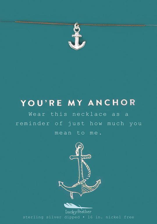 You're My Anchor Necklace - The Silver Dahlia